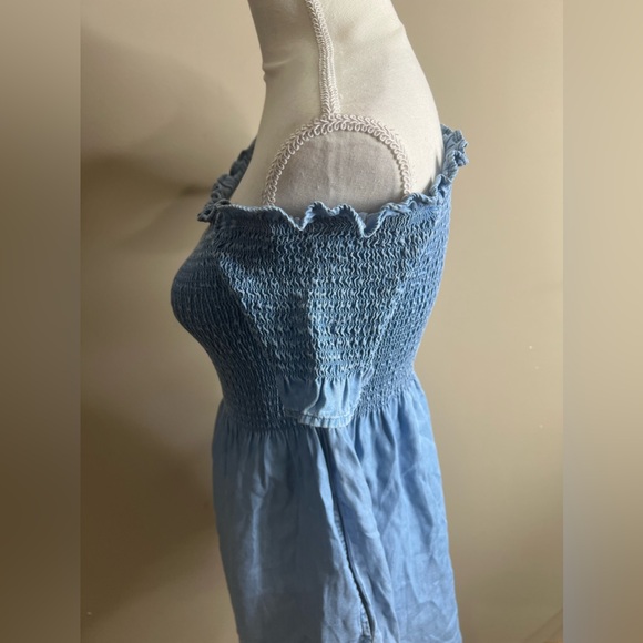 Nwt forever 21 woven denim dress size small - Picture 7 of 12